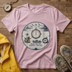 Nautical Compass T-Shirt — “Read the Sky, Respect the Sea” Vintage Maritime Tee
