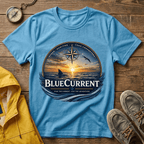 Sunset Compass T-Shirt — BlueCurrent Ocean Sunset Logo Tee