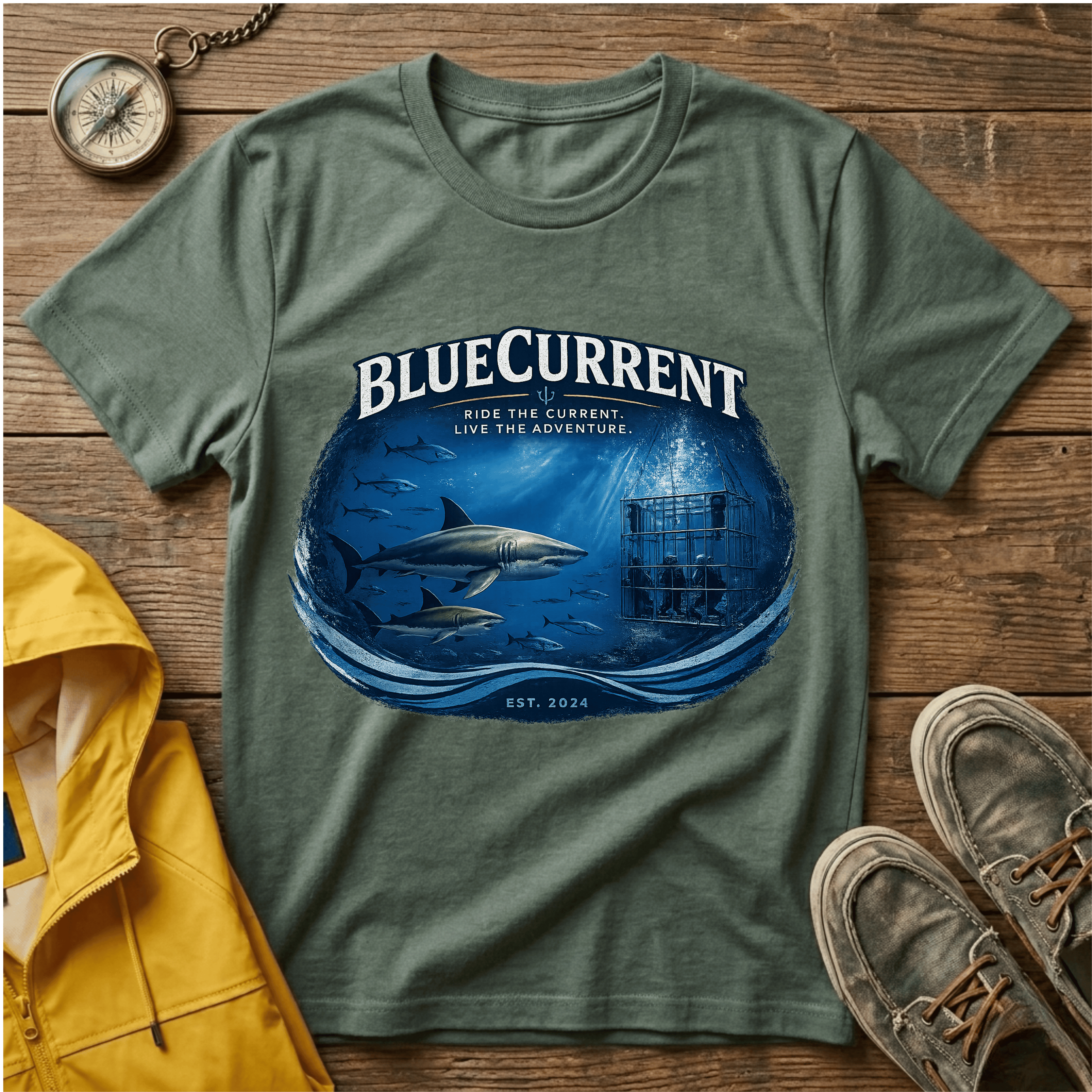 Shark T-Shirt — Majestic Great White Ocean Graphic Tee