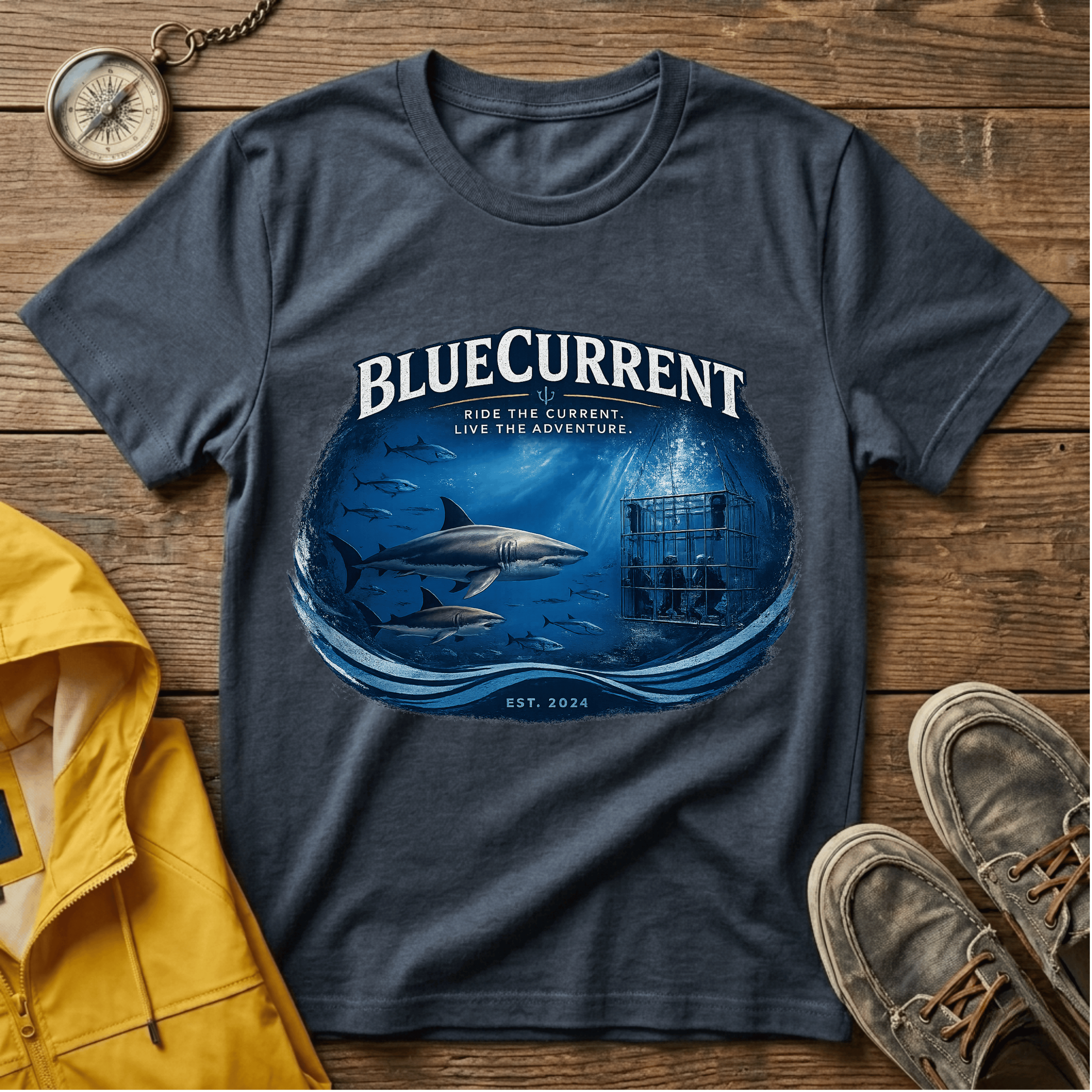 Shark T-Shirt — Majestic Great White Ocean Graphic Tee