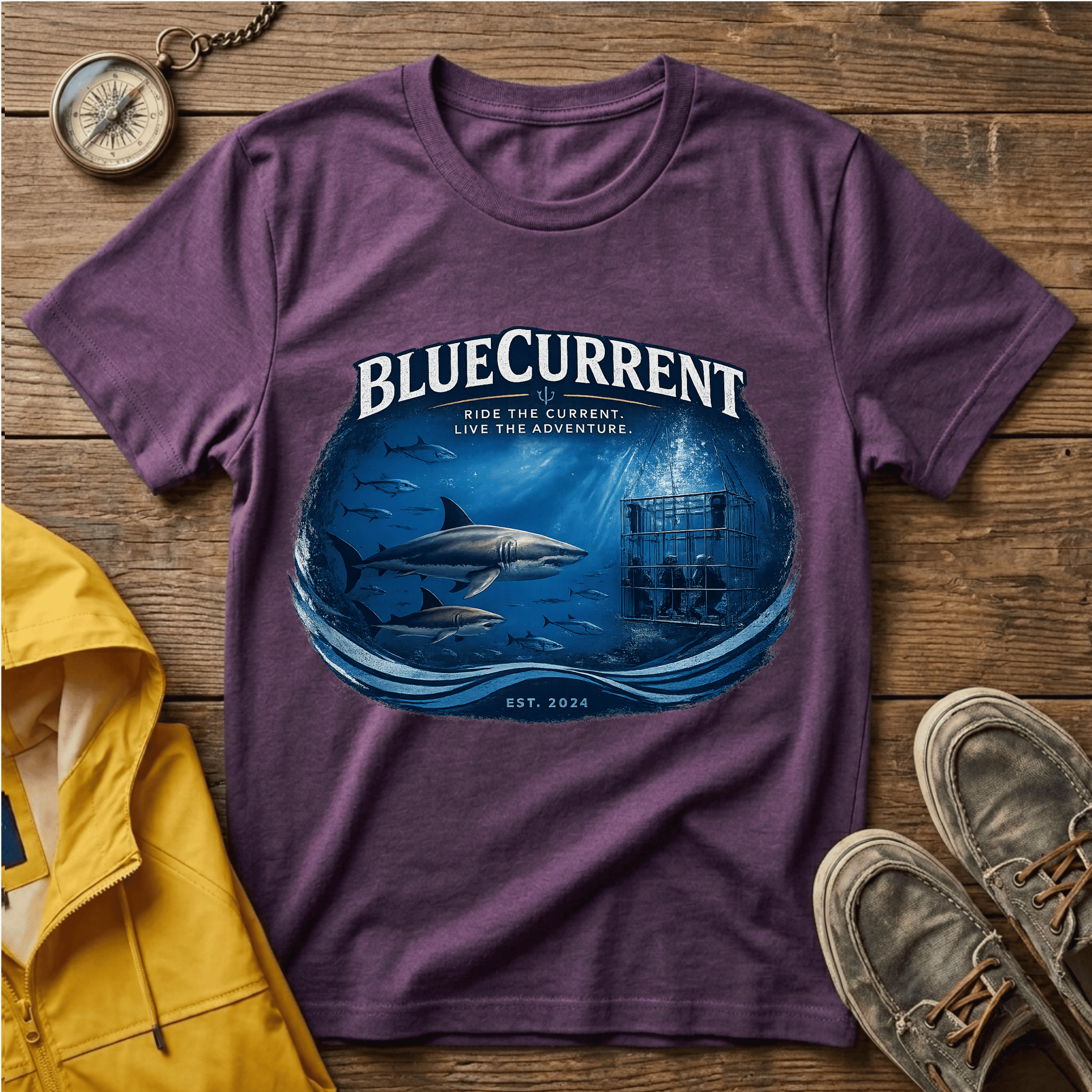Shark T-Shirt — Majestic Great White Ocean Graphic Tee