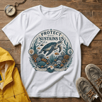 T-Shirt — "Protect What Sustains Us" Sea Turtle Conservation Tee