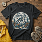 T-Shirt — "Protect What Sustains Us" Sea Turtle Conservation Tee