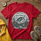 T-Shirt — "Protect What Sustains Us" Sea Turtle Conservation Tee