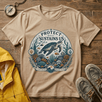 T-Shirt — "Protect What Sustains Us" Sea Turtle Conservation Tee