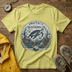 T-Shirt — "Protect What Sustains Us" Sea Turtle Conservation Tee