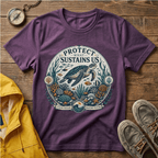 T-Shirt — "Protect What Sustains Us" Sea Turtle Conservation Tee