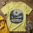 Built for Salt & Wind Compass Tee — Coastal Adventure T-Shirt