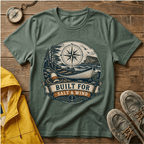 Built for Salt & Wind Compass Tee — Coastal Adventure T-Shirt