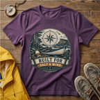 Built for Salt & Wind Compass Tee — Coastal Adventure T-Shirt