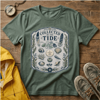 Collected by the Tide T-Shirt — Beachcomber Shell & Sea Glass Graphic Tee
