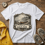 T-Shirt — Raised by Salt Air Vintage Coastal Boat Graphic