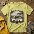T-Shirt — Raised by Salt Air Vintage Coastal Boat Graphic