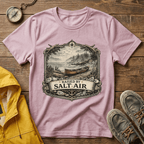 T-Shirt — Raised by Salt Air Vintage Coastal Boat Graphic