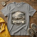 T-Shirt — Raised by Salt Air Vintage Coastal Boat Graphic