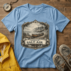 T-Shirt — Raised by Salt Air Vintage Coastal Boat Graphic