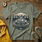 T-Shirt — "Built By Wind & Water" Vintage Outdoor Canoe Graphic