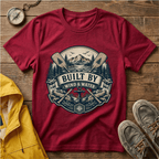 T-Shirt — "Built By Wind & Water" Vintage Outdoor Canoe Graphic