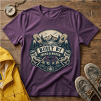 T-Shirt — "Built By Wind & Water" Vintage Outdoor Canoe Graphic
