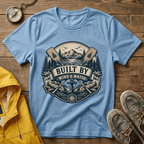 T-Shirt — "Built By Wind & Water" Vintage Outdoor Canoe Graphic