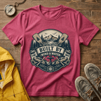 T-Shirt — "Built By Wind & Water" Vintage Outdoor Canoe Graphic