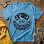 Moon Tide T‑Shirt — Guided by the Moon Nautical Celestial Graphic Tee