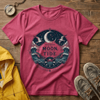Moon Tide T‑Shirt — Guided by the Moon Nautical Celestial Graphic Tee
