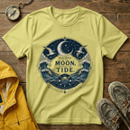 Moon Tide T‑Shirt — Guided by the Moon Nautical Celestial Graphic Tee