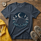 Moon Tide T‑Shirt — Guided by the Moon Nautical Celestial Graphic Tee
