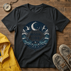 Moon Tide T‑Shirt — Guided by the Moon Nautical Celestial Graphic Tee