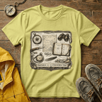 Nautical Explorer T-Shirt — Vintage Map, Compass & Binoculars Travel Graphic