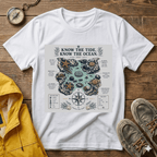 T-Shirt — "Know the Tide, Know the Ocean" Nautical Map Tee