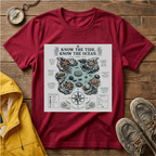T-Shirt — "Know the Tide, Know the Ocean" Nautical Map Tee