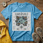 T-Shirt — "Know the Tide, Know the Ocean" Nautical Map Tee