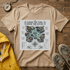 T-Shirt — "Know the Tide, Know the Ocean" Nautical Map Tee