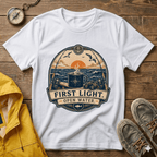 T-Shirt — "First Light Open Water" Sunrise Ocean Graphic Tee