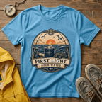 T-Shirt — "First Light Open Water" Sunrise Ocean Graphic Tee