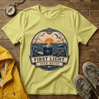 T-Shirt — "First Light Open Water" Sunrise Ocean Graphic Tee