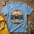 T-Shirt — "First Light Open Water" Sunrise Ocean Graphic Tee