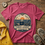 T-Shirt — "First Light Open Water" Sunrise Ocean Graphic Tee