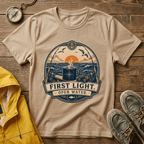 T-Shirt — "First Light Open Water" Sunrise Ocean Graphic Tee