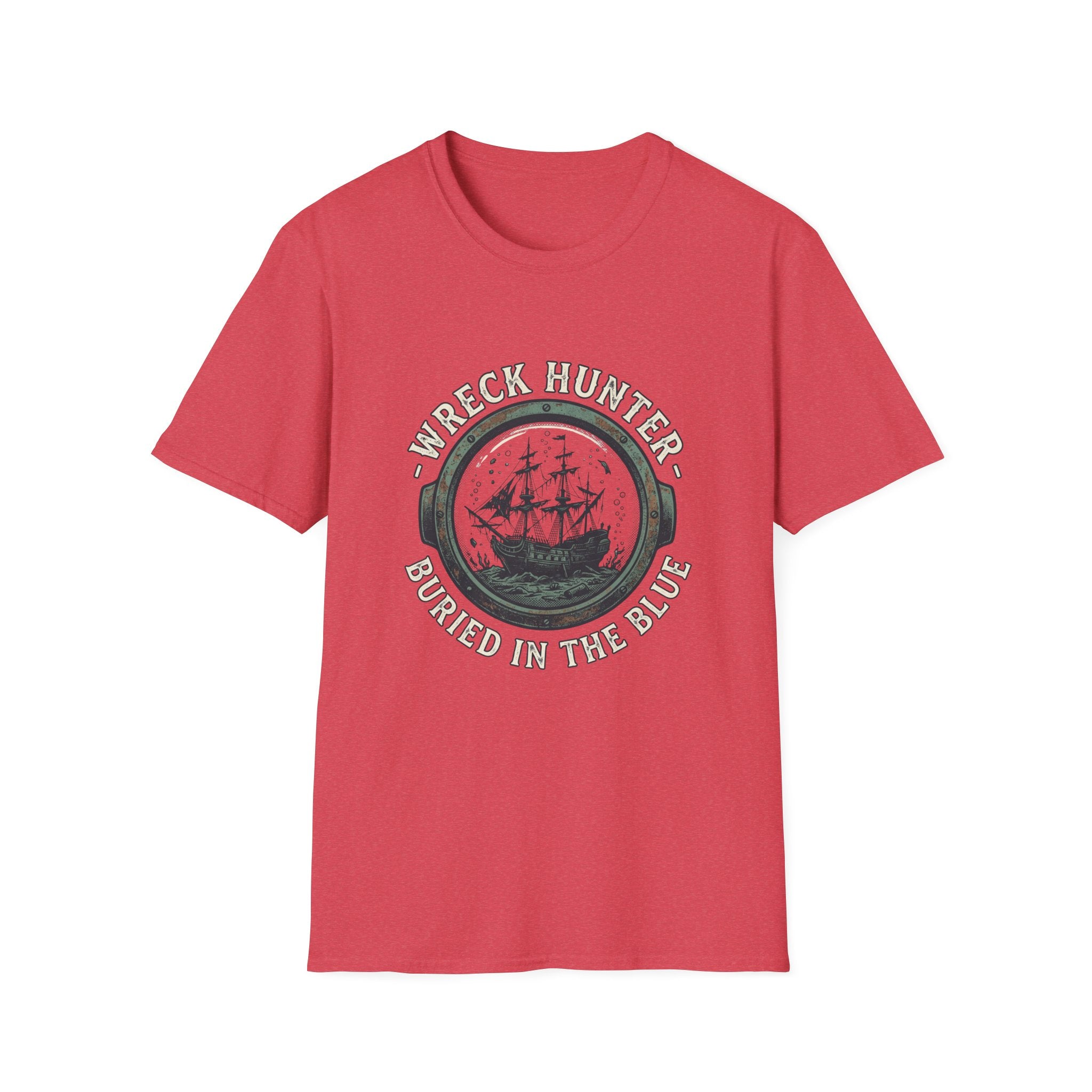 Wreck Hunter T‑Shirt — 'Buried in the Blue' Vintage Shipwreck Design