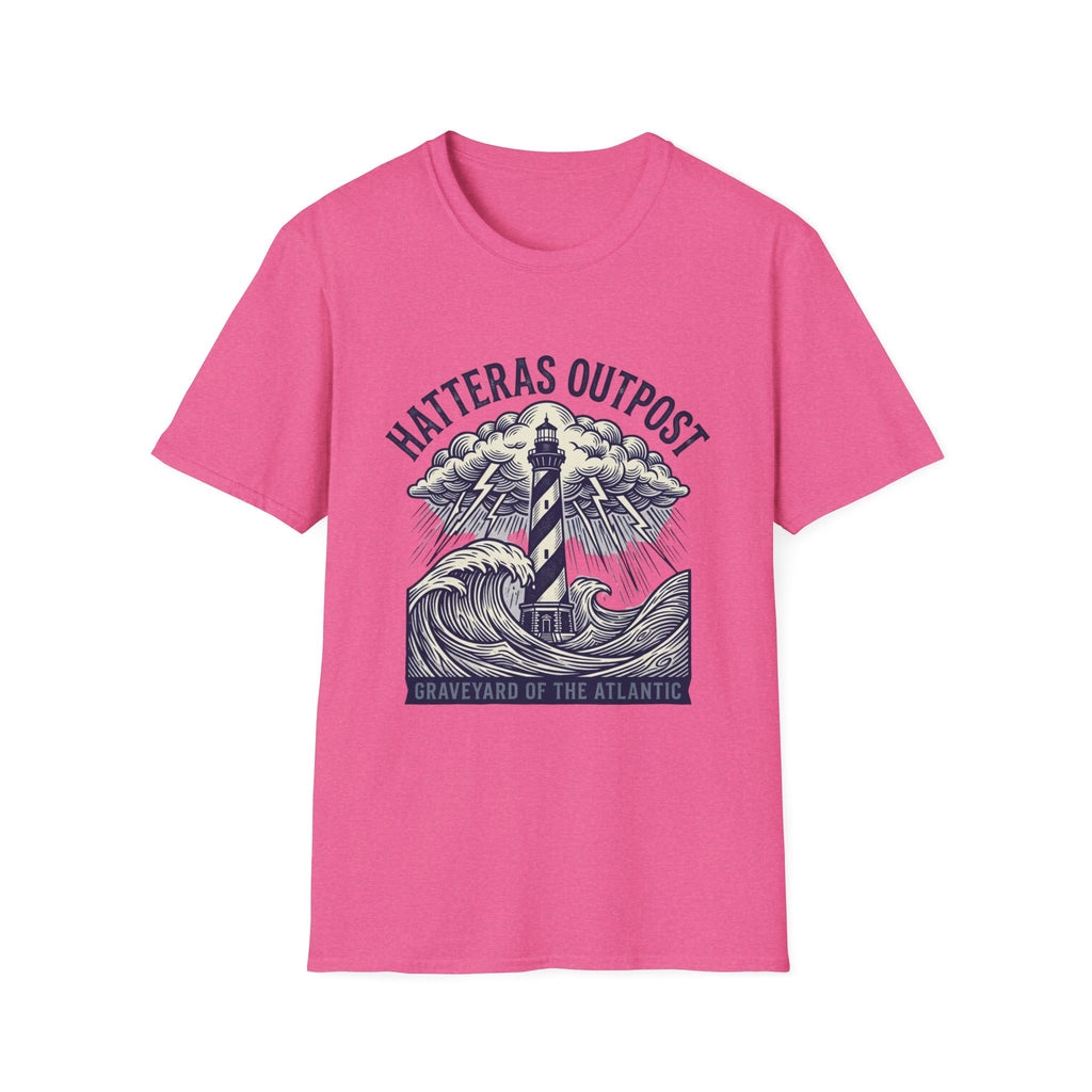 Hatteras Outpost Lighthouse T‑Shirt — Graveyard of the Atlantic Nautical Tee