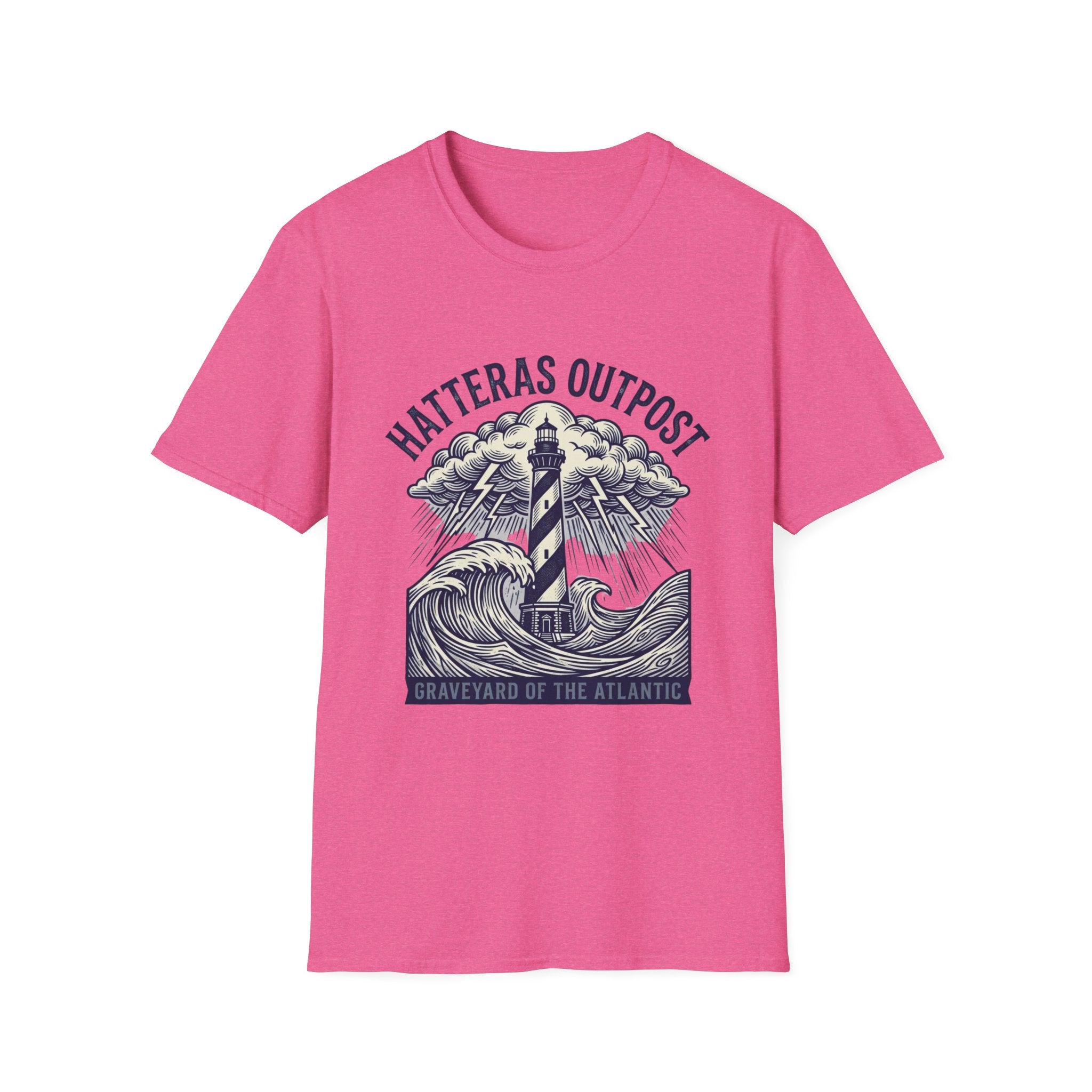 Hatteras Outpost Lighthouse T‑Shirt — Graveyard of the Atlantic Nautical Tee
