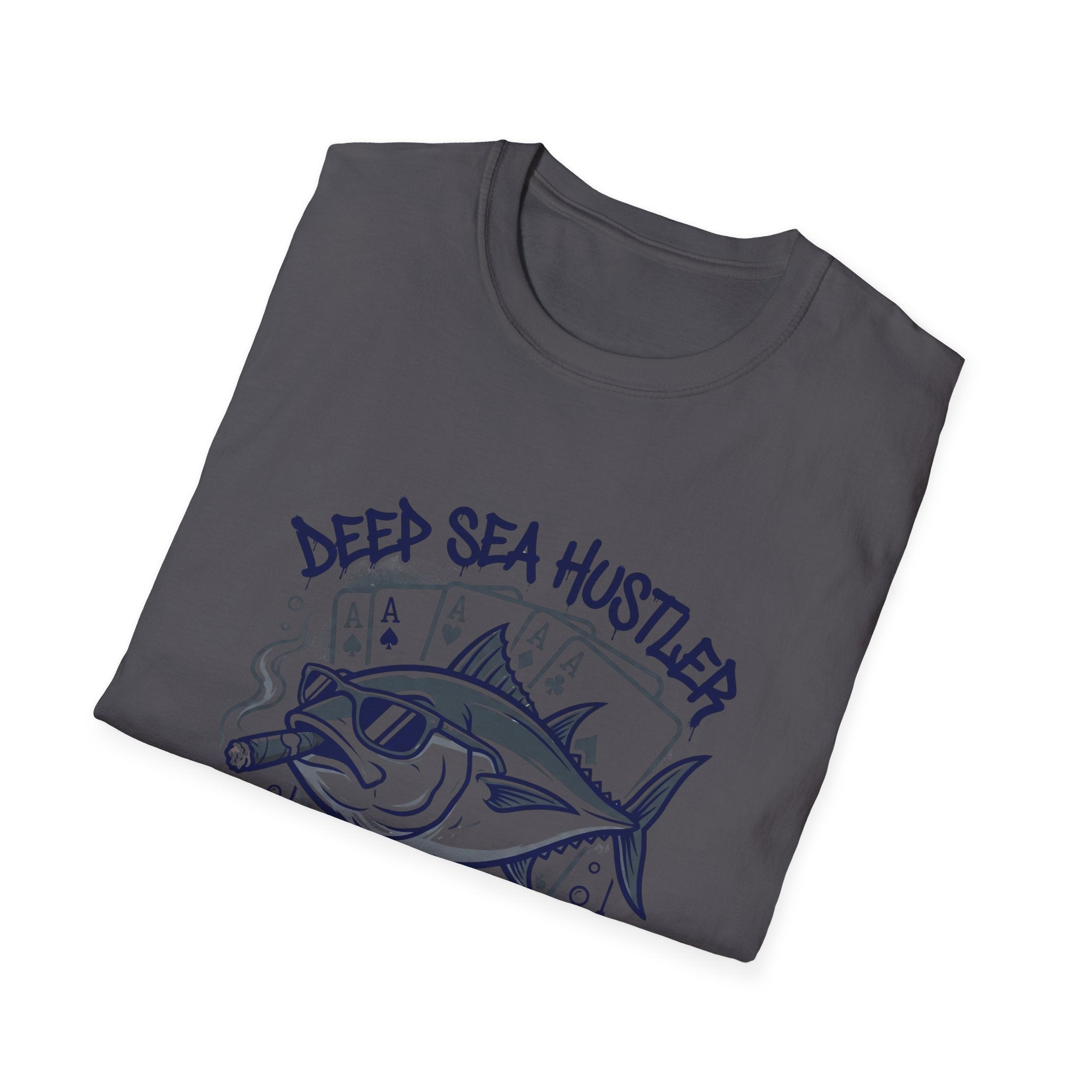 T-shirt Deep Sea Hustler – T-shirt de pêche "Sink Hooks, Stack Aces"