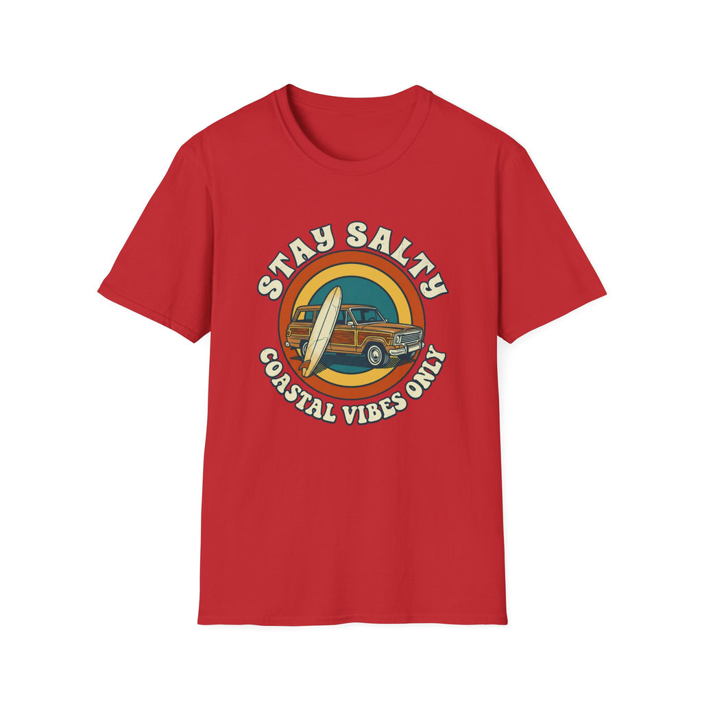 Stay Salty Surf Truck T-Shirt — Coastal Vibes Only Vintage Tee