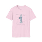 T-Shirt - Nautical Lighthouse Blueprint Tee (Sailor Coast Maritime Design)