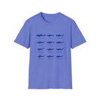 Shark Species Chart T-Shirt – Illustrated Blue Sharks Tee