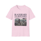 Blackbeard vs. Maynard T‑Shirt — "The Devil Met the Crown at Ocracoke" Historical Pirate Battle Tee