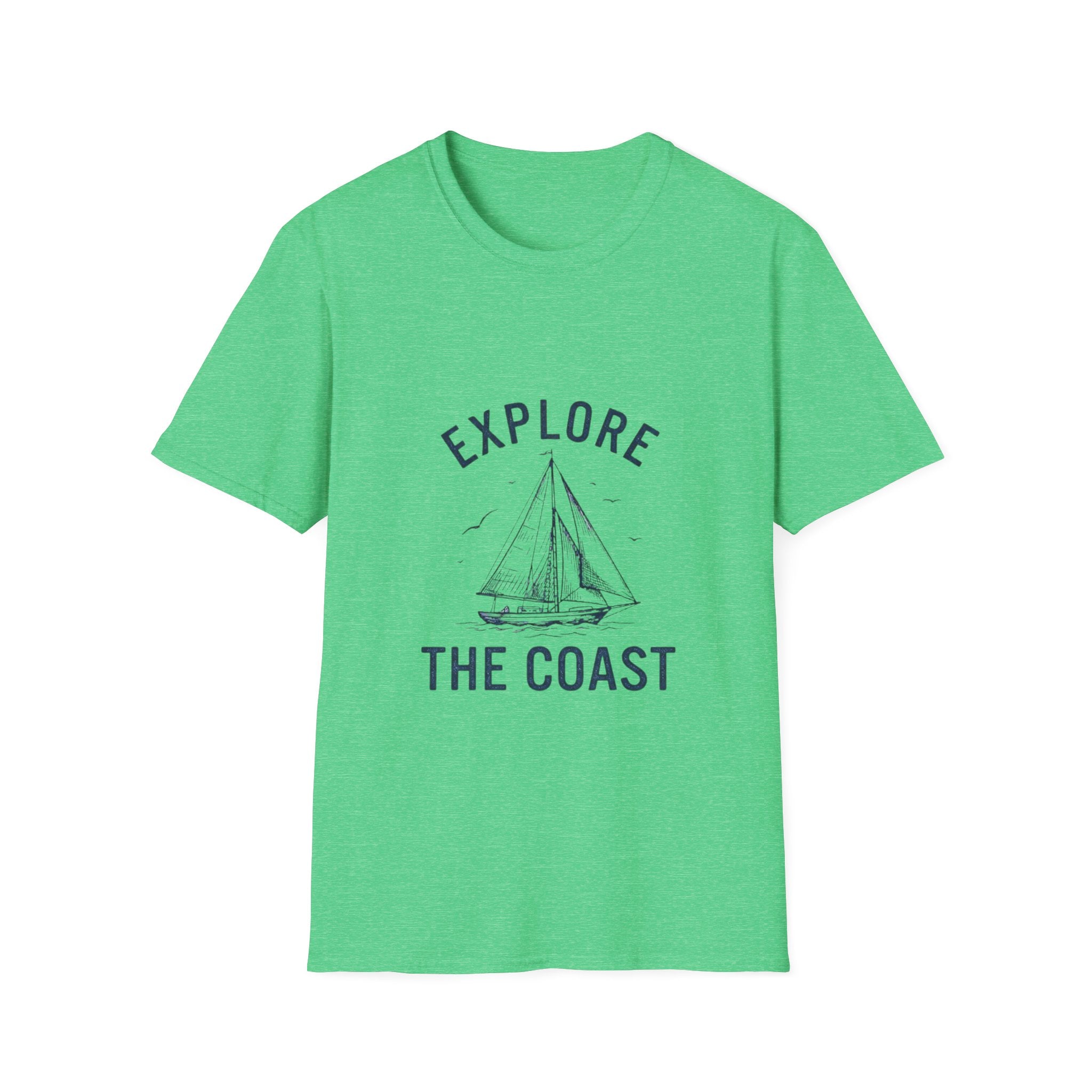 Explore The Coast Sailboat T-Shirt — Nautical Adventure Tee
